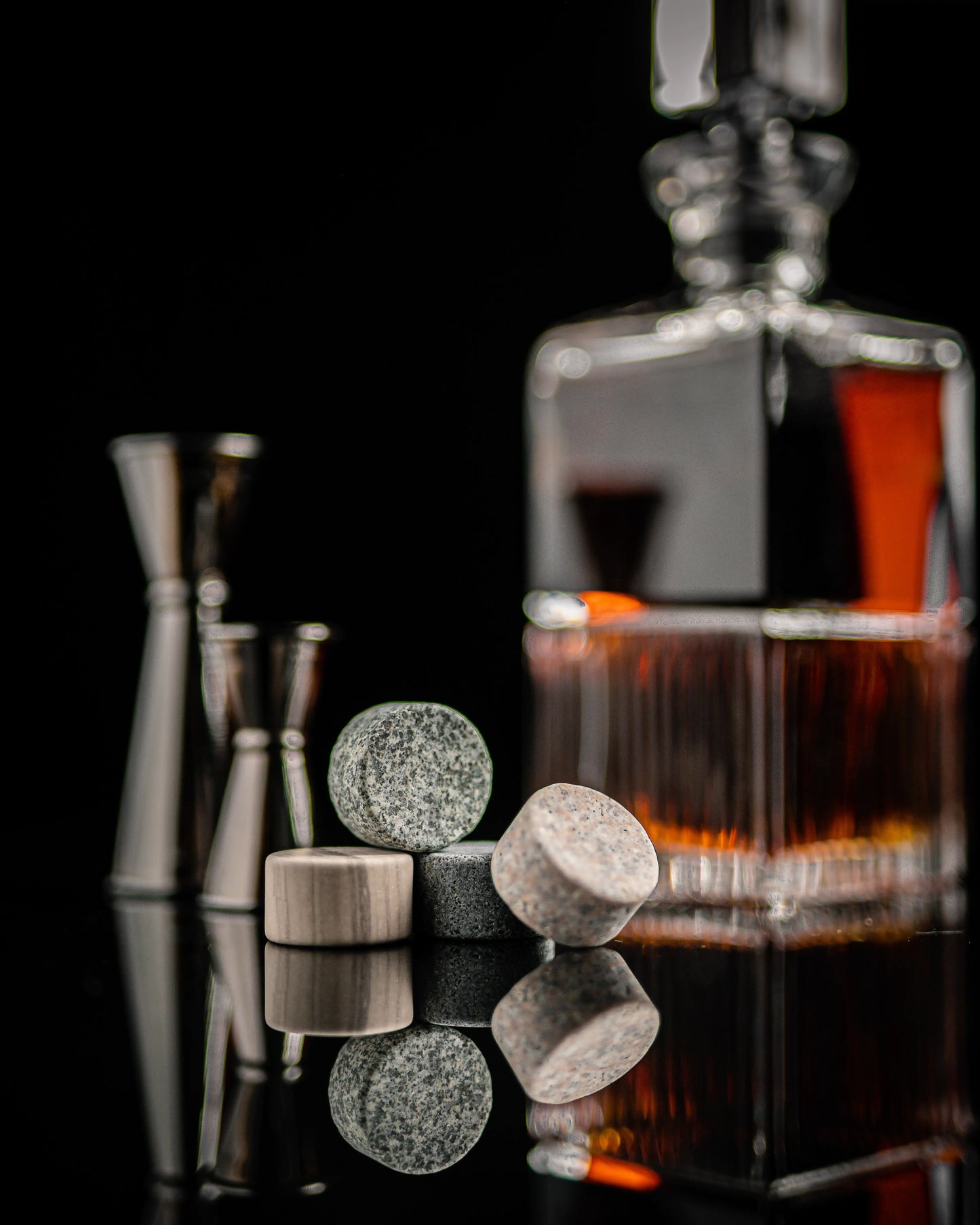 Gift Set - Whiskey Stones & Bourbon Barrel Aged Coffee